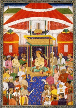 Religious Painting - Jahangirs Darbar religious Islam